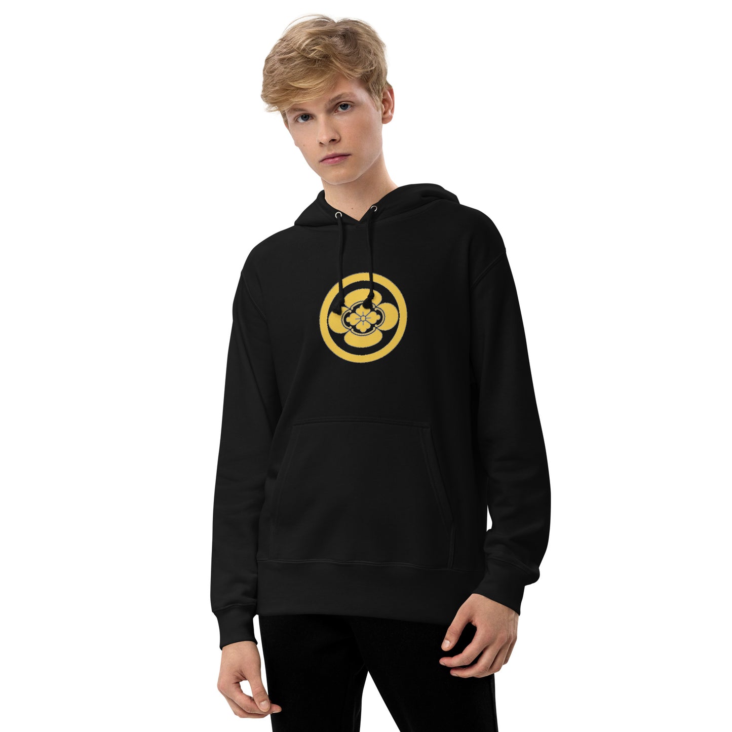 Unisex french terry pullover hoodie, O8-8