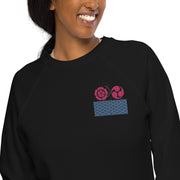 Unisex organic raglan sweatshirt, O8-2