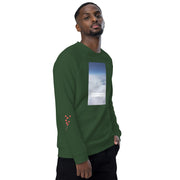 Unisex organic raglan sweatshirt, O8-4