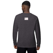 Unisex organic raglan sweatshirt, O8-4