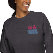 Unisex organic raglan sweatshirt, O8-2