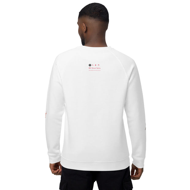 Unisex organic raglan sweatshirt, O8-4