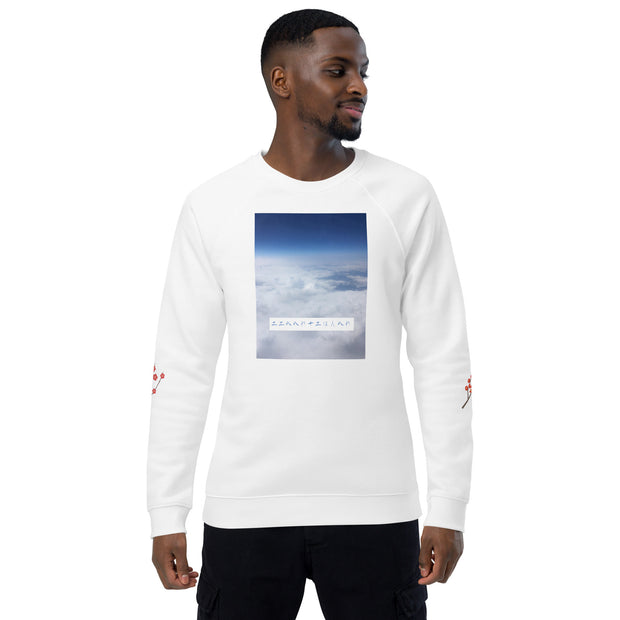 Unisex organic raglan sweatshirt, O8-4